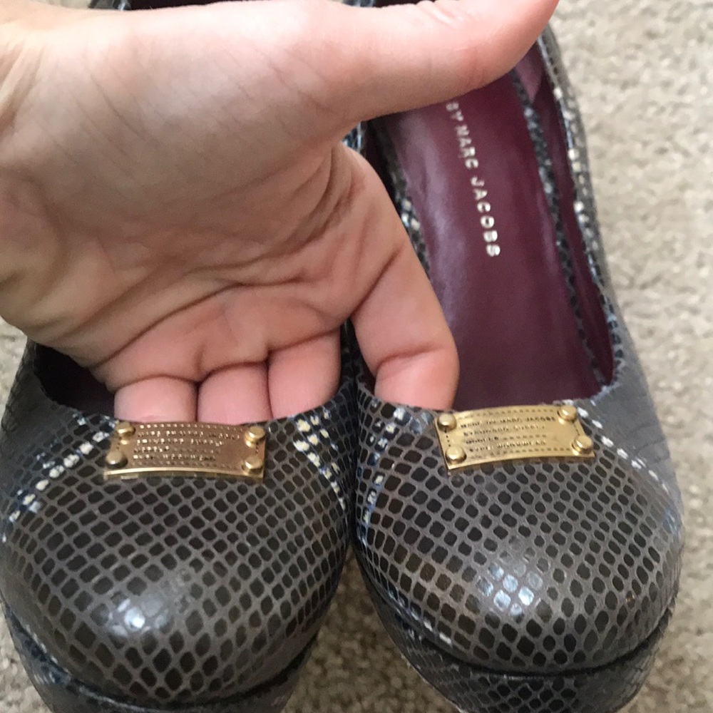 Marc By Marc Jacobs Logo Platform Python Pump,9/39 - image 7